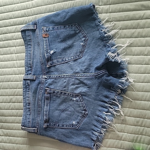 JOE'S JEANS DISTRESSED BLUE JEAN SHORTS BECKETT SIZE 29 - Picture 12 of 16